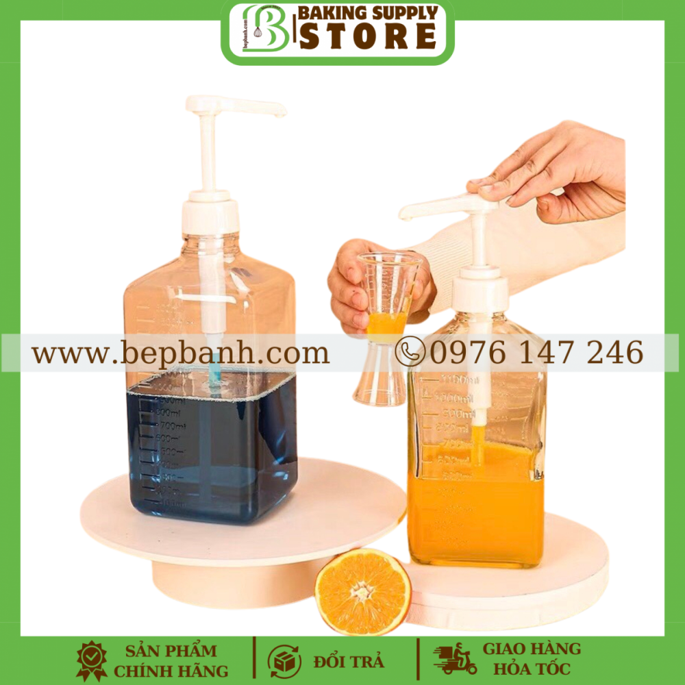 Bình bơm nhựa vòi pumb 10cc 1.6L Bình bơm nhựa vòi pumb 10cc 1.6L