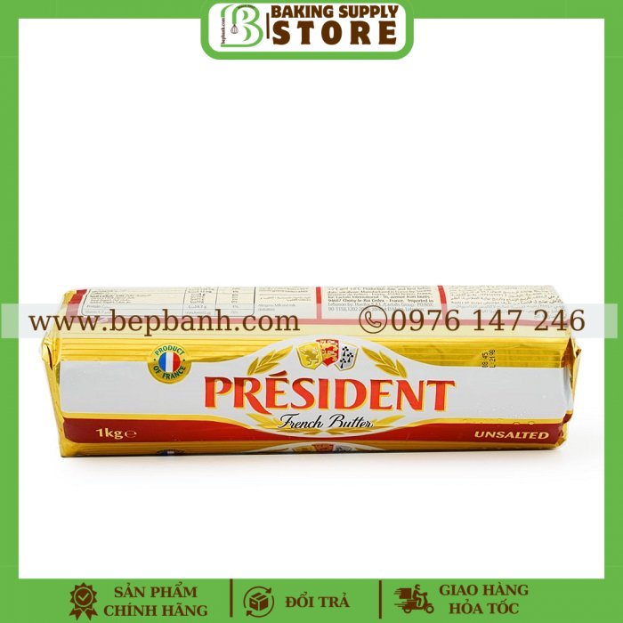 Bơ lạt President 1 kg Bơ lạt President 1 kg