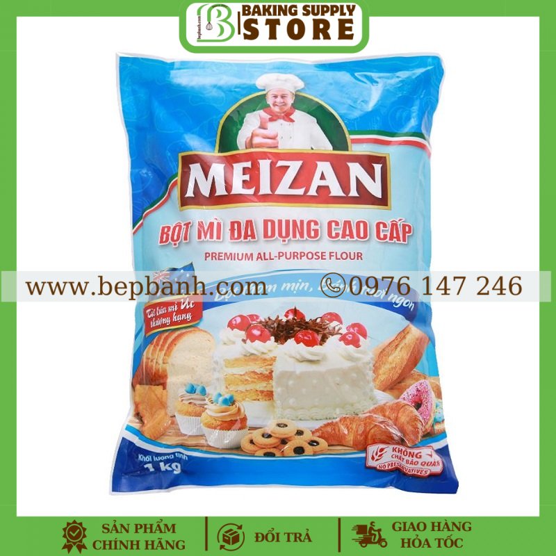 Bột mì đa dụng Meizan 1 Kg Bột mì đa dụng Meizan 1 Kg