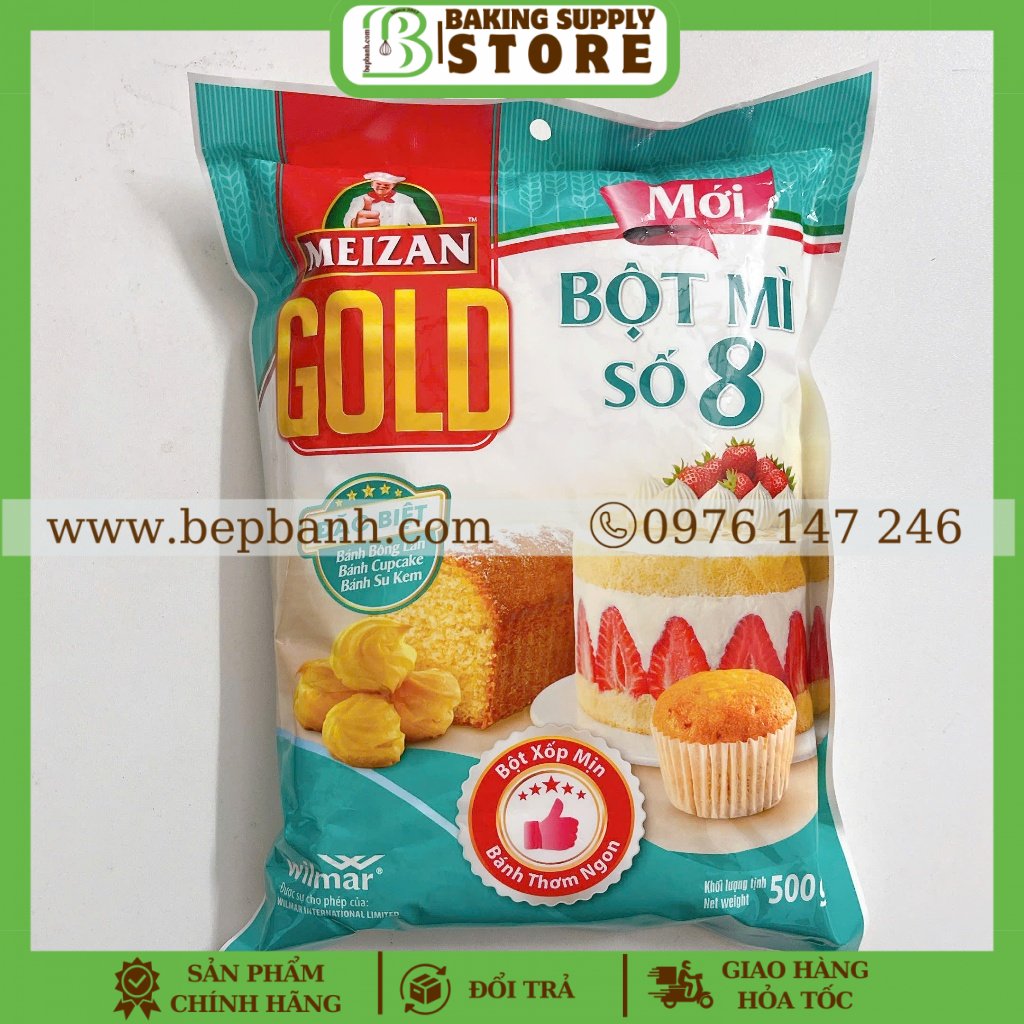 Bột Mì Meizan đa dụng Gold 8 500g