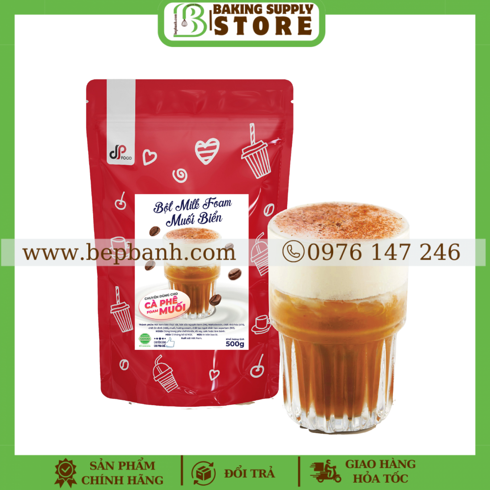 Bột Milk Foam Cà phê muối DP 500gr