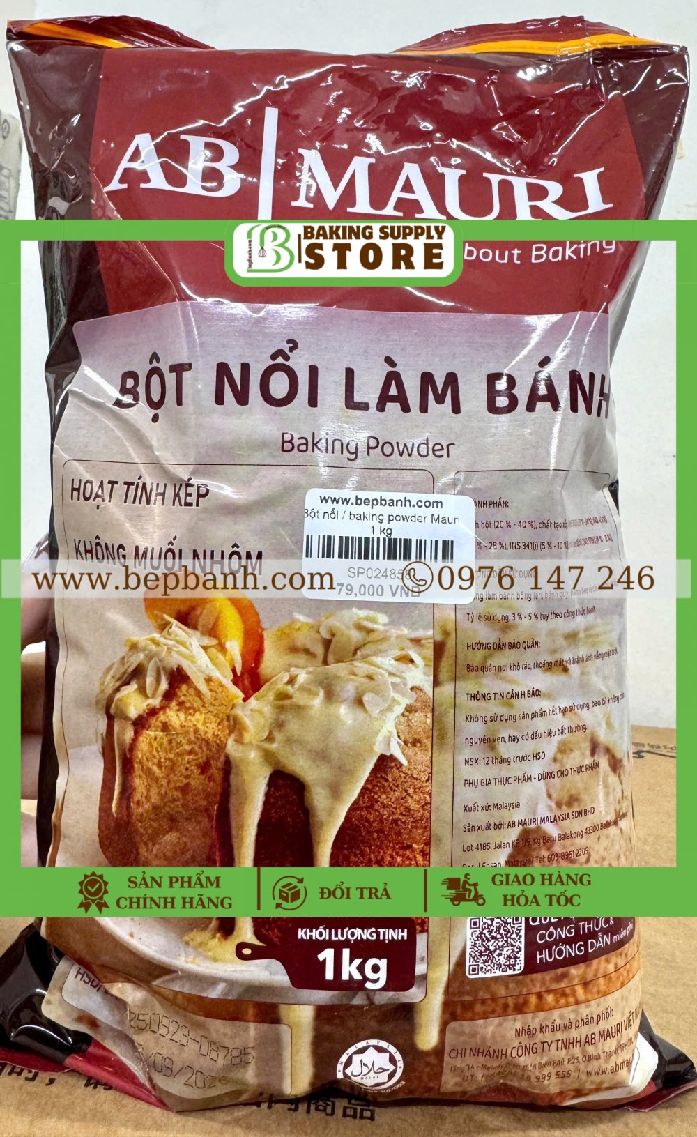 Bột nổi / baking powder Mauri 1 kg