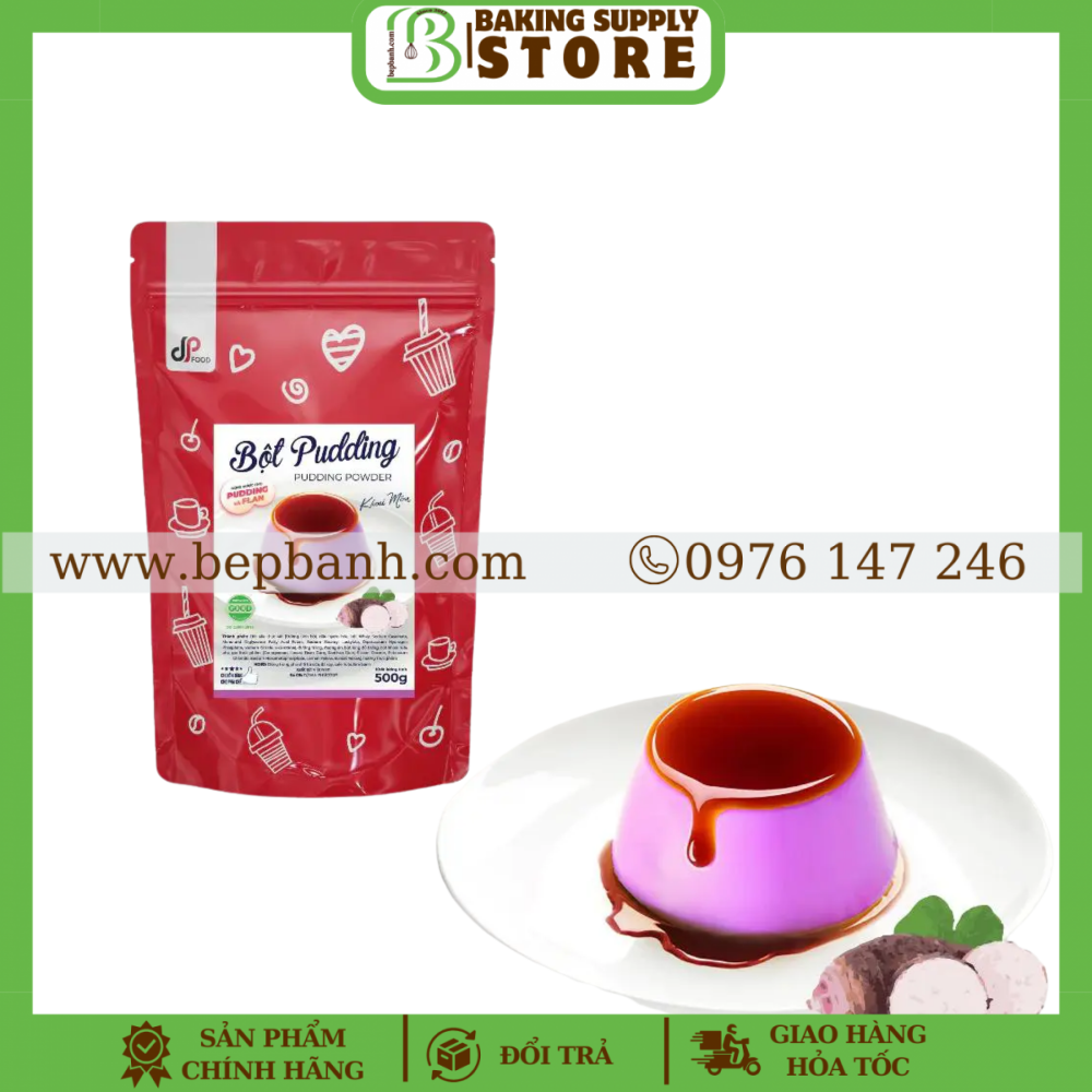 Bột pudding Khoai môn DP 500gr Bột pudding Khoai môn DP 500gr