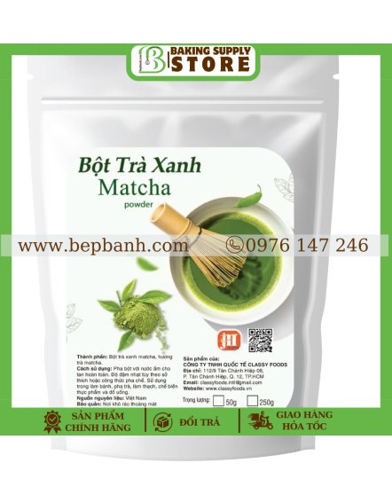 Bột trà xanh matcha Jumi 100g