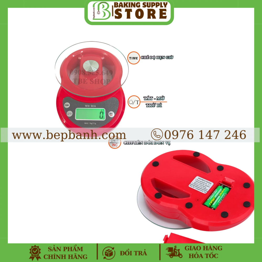 Cân điện tử B16 7kg1g Cân điện tử B16 7kg1g