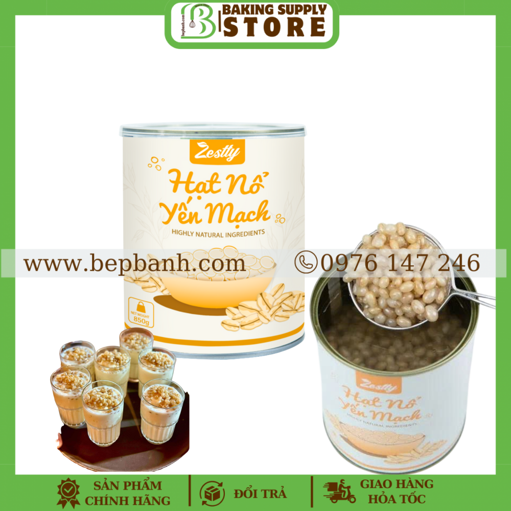 Hạt nổ Yến Mạch Zestty 850g