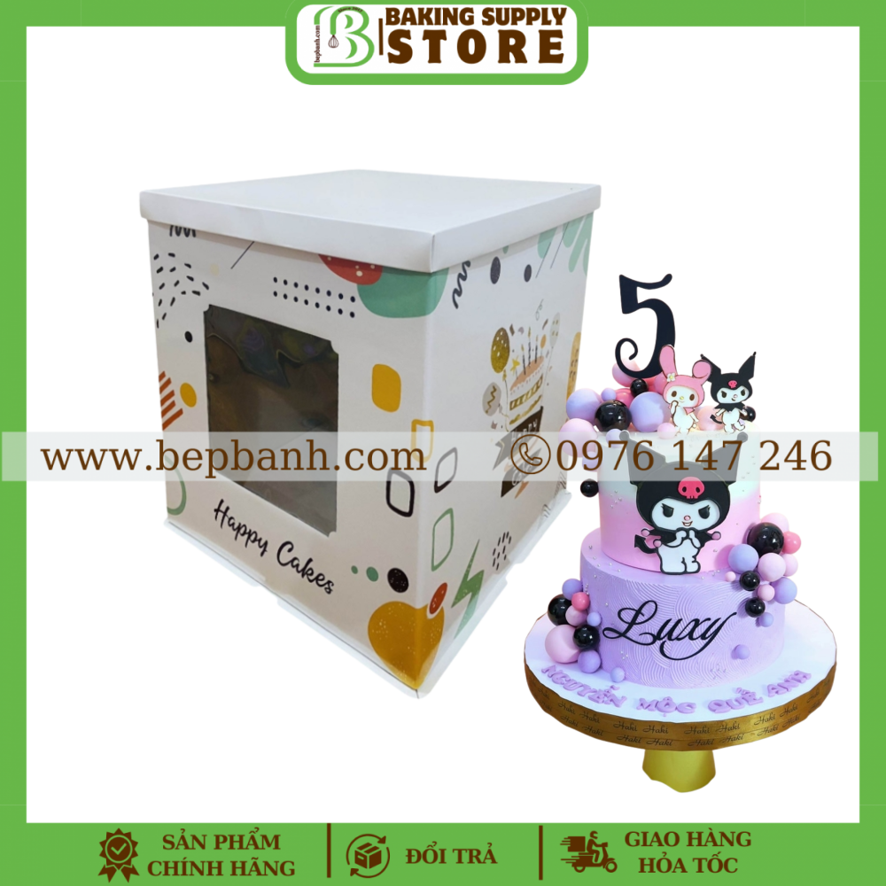 Hộp bánh kem 2 tầng 35cm cao 36 Hộp bánh kem 2 tầng 35cm cao 36