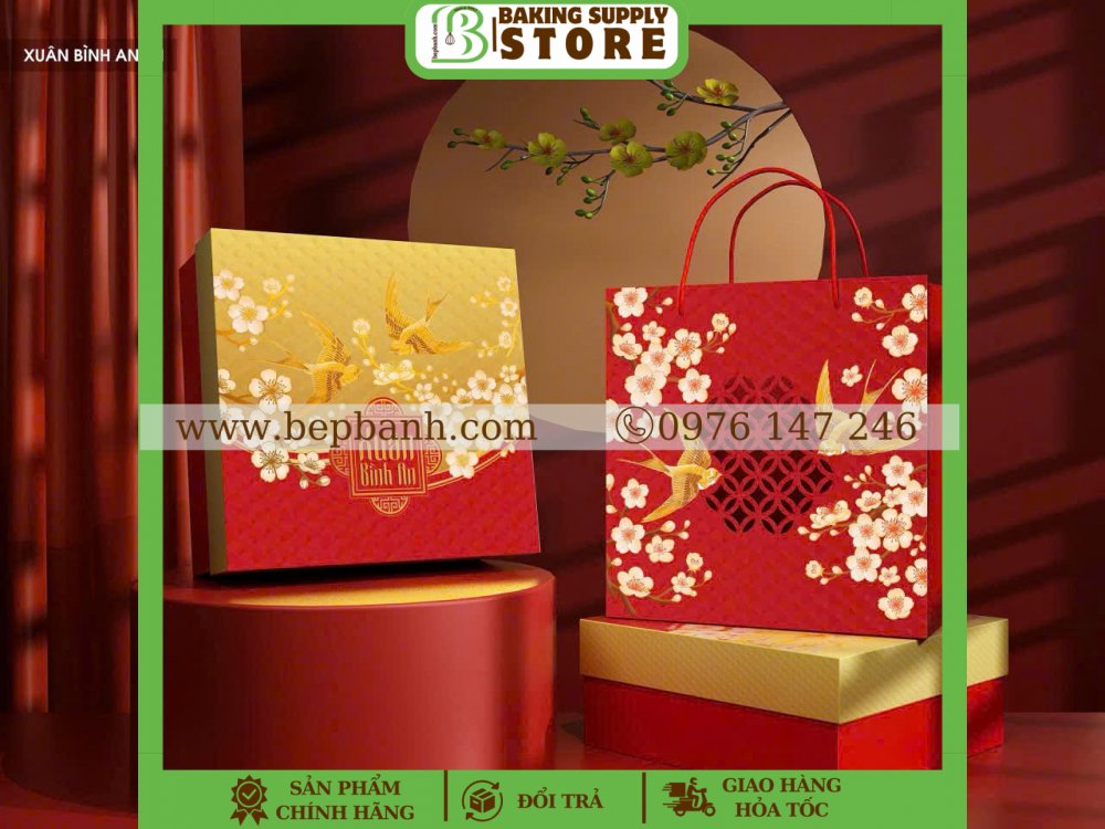 Hộp giấy Xuân Bình An 4H Hộp giấy Xuân Bình An 4H