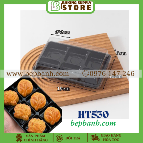 Hộp nhựa đậy 6 ô HT530 Hộp nhựa đậy 6 ô HT530