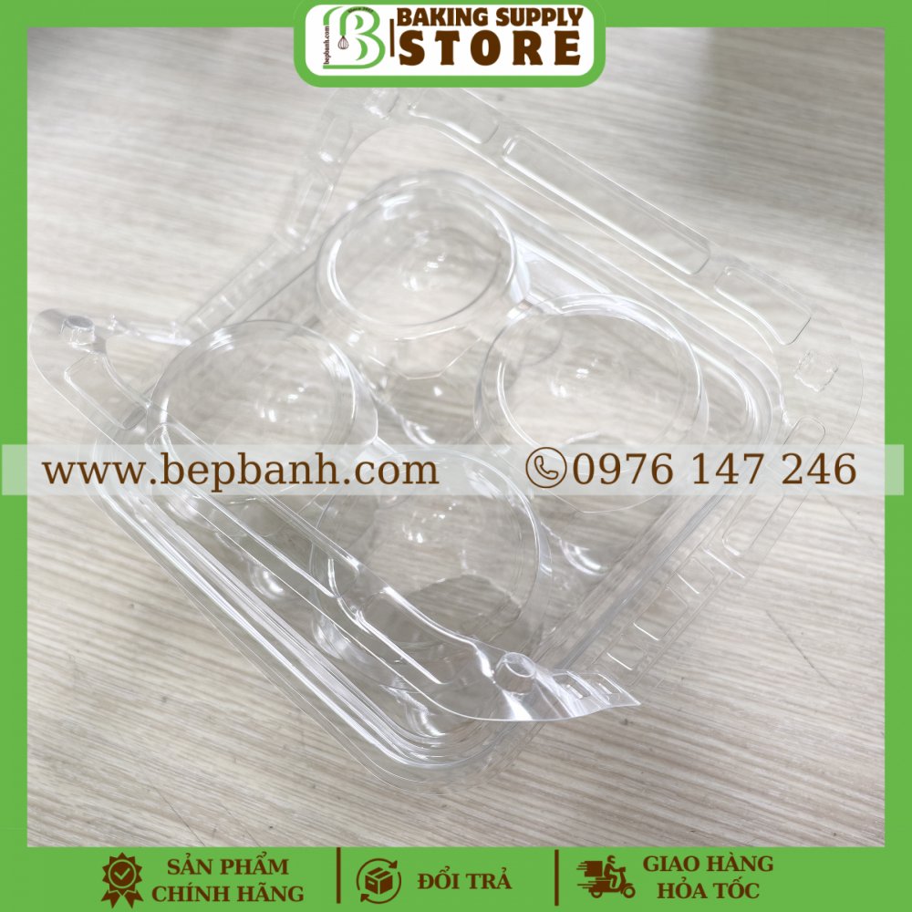 Hộp nhựa đựng 4 ngăn tròn JYH 210