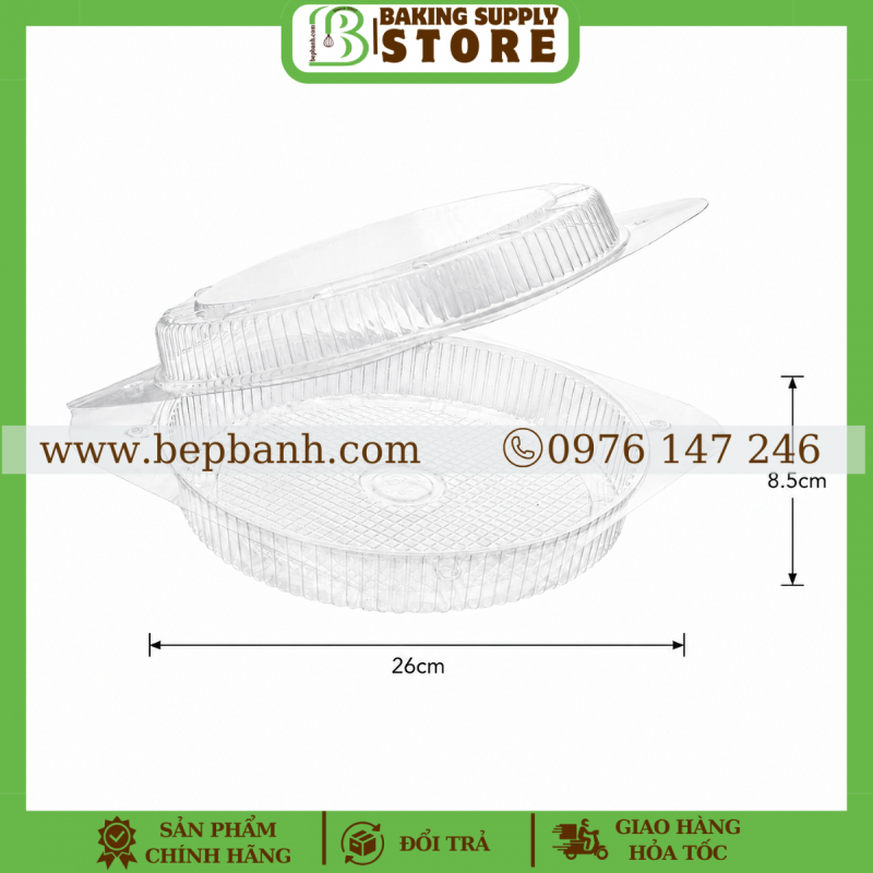 Hộp nhựa gập tròn H29
