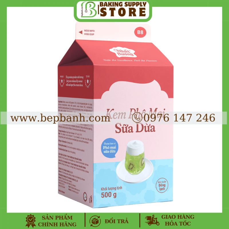 Kem Sữa Dừa Phô Mai 500gr