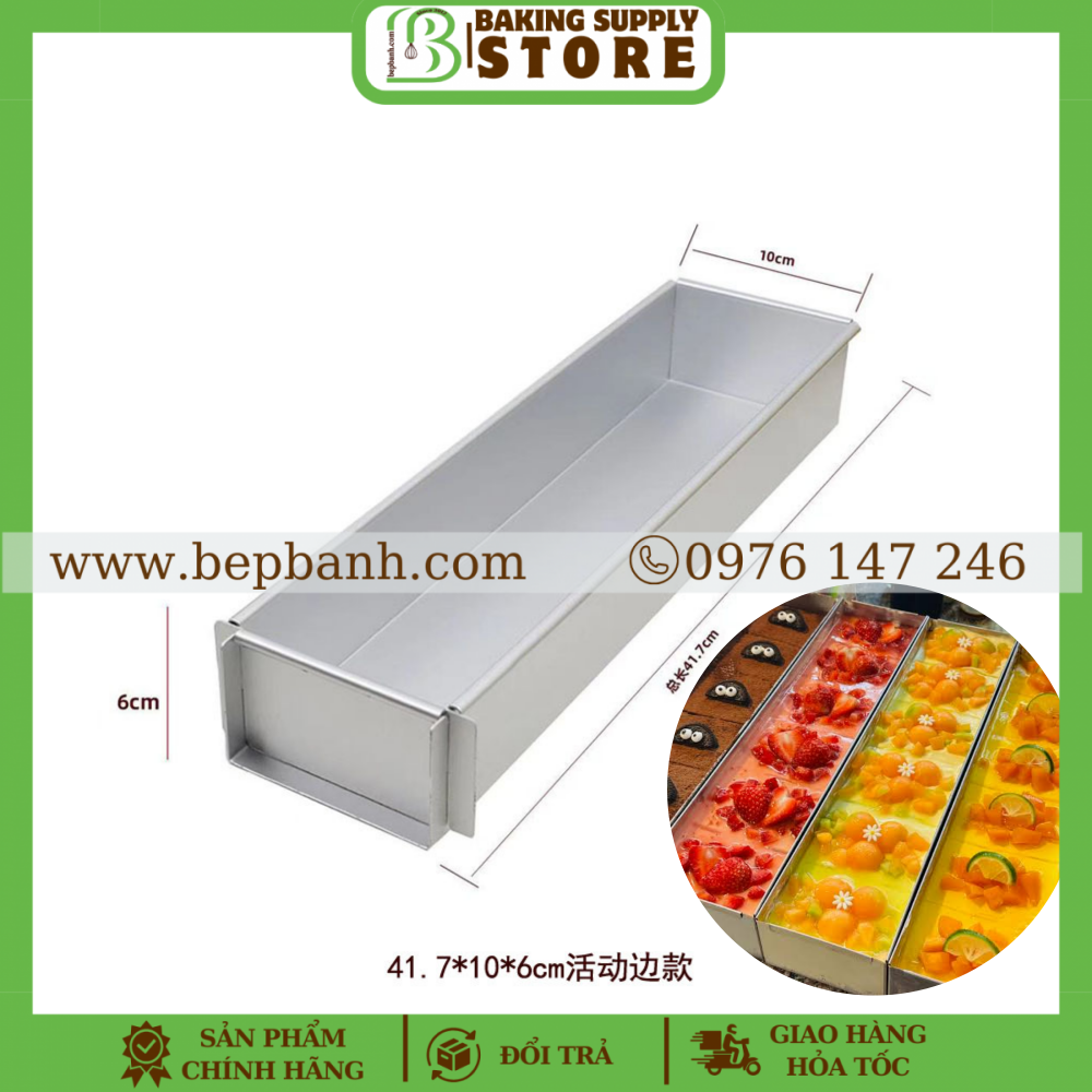 Khuôn nhôm chữ nhật Tiramisu Douyin