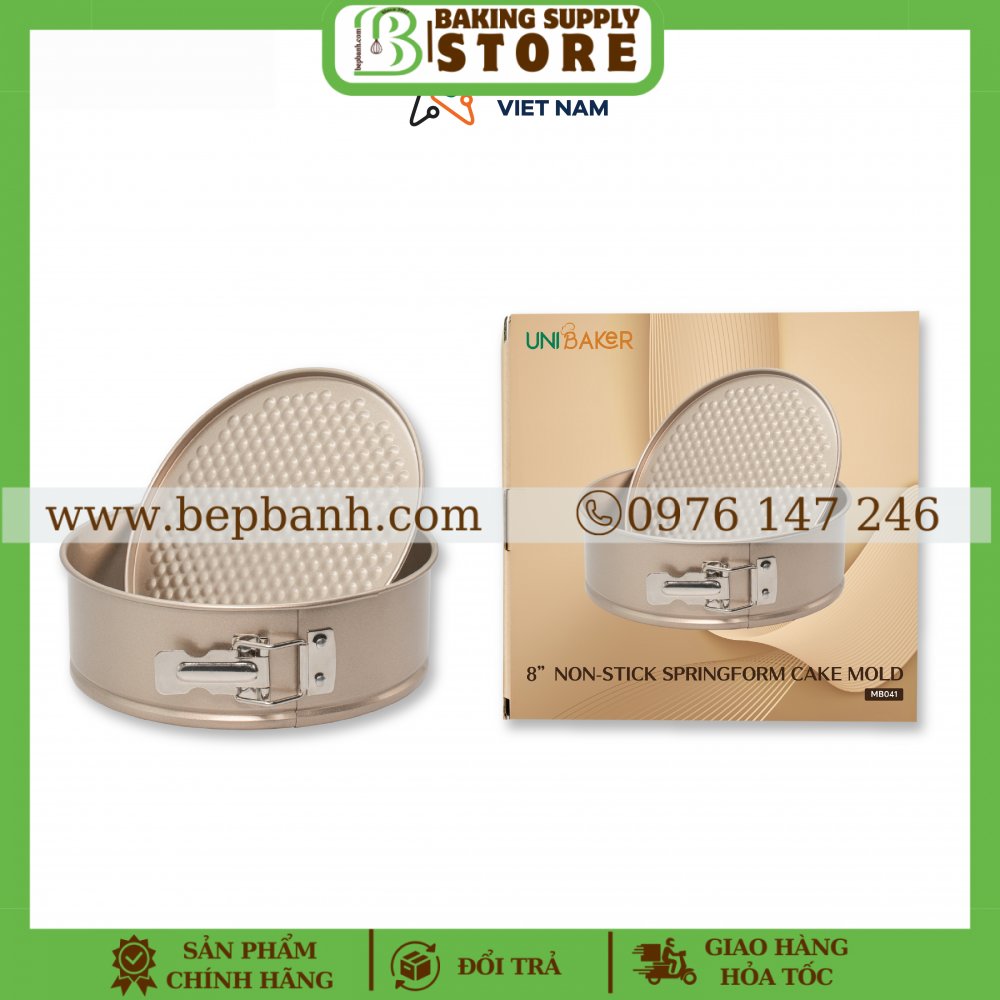 Khuôn spring form mở thành tròn Uni 16cm MB129 