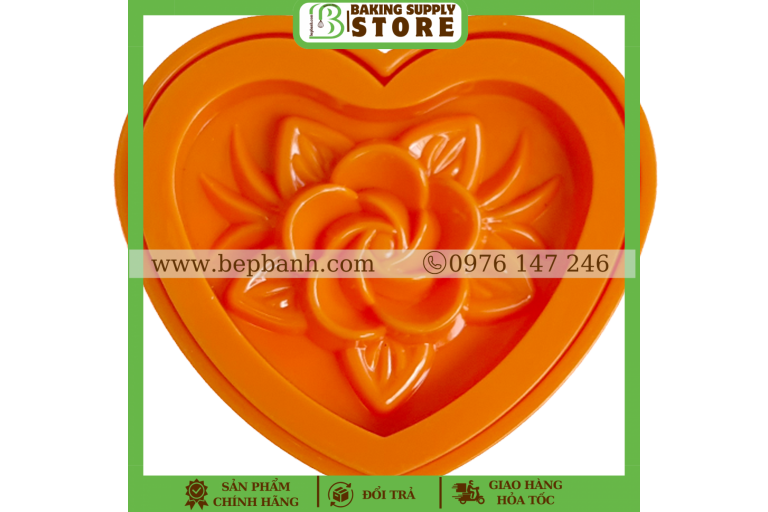 Khuôn xôi tim 15cm