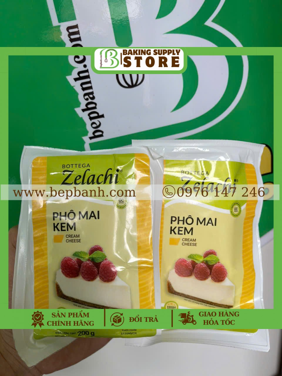 Phô mai kem Cream cheese Zelachi 200g Phô mai kem Cream cheese Zelachi 200g