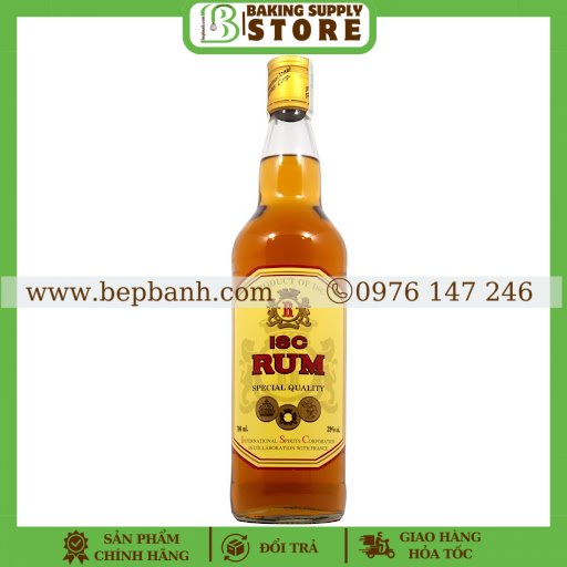 Rượu rum Rhum ISC 700ml