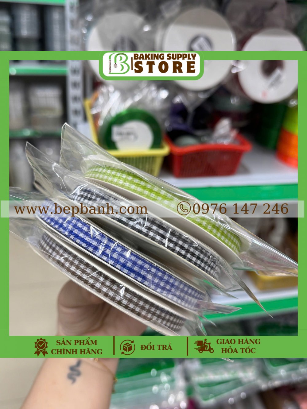 Ruy băng bản 1cm x 45m