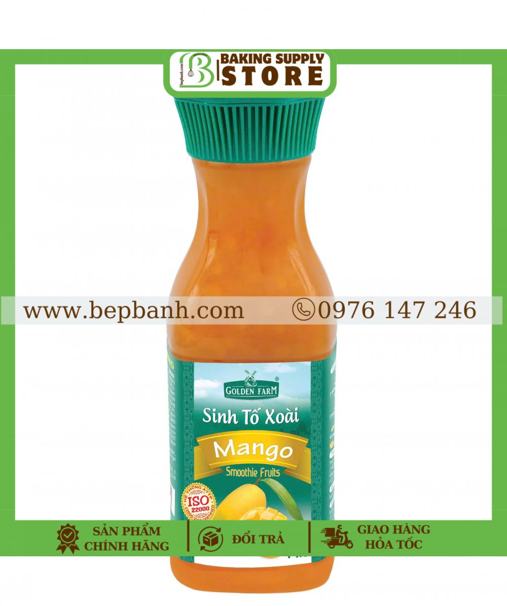 Sinh tố nguyên chất Golden Farm 500ml - Xoài
