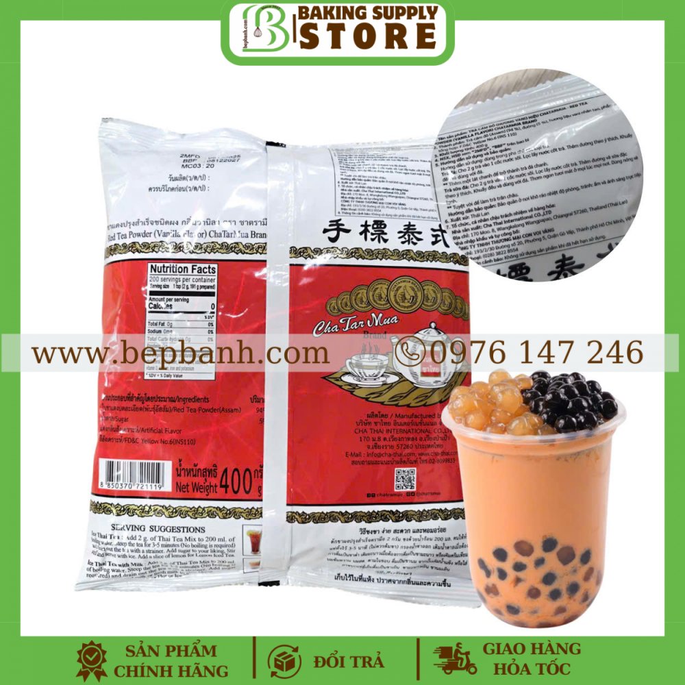 Trà Thái ĐỎ CHATARMUA 400gr (hàng tem công ty)