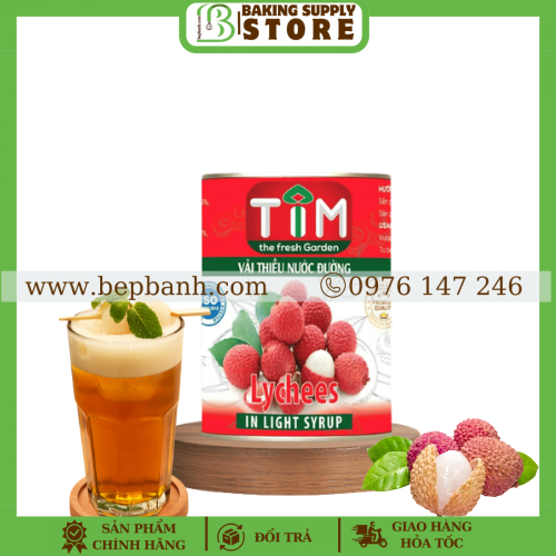 Vải lon Nước Đường TIM 560g Vải lon Nước Đường TIM 560g