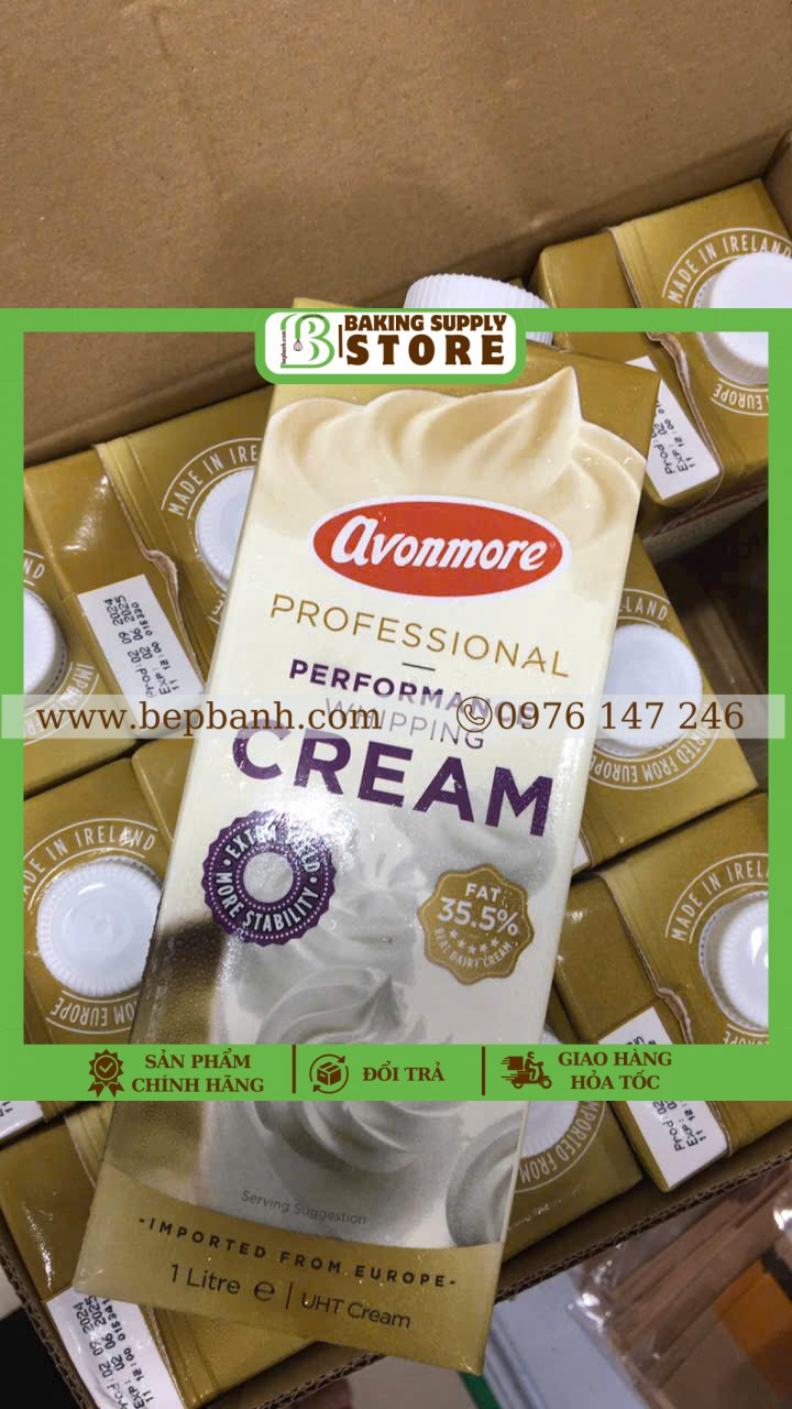 Whipping cream / Kem tươi Avonmore 1L