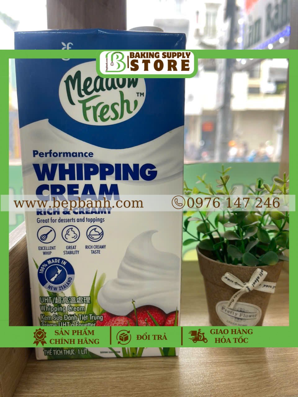 Whipping cream / Kem tươi Meadow Fresh 1L
