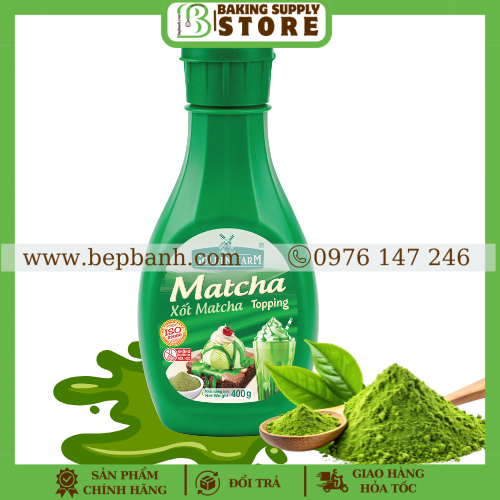 Xốt topping Matcha Golden Farm 400g Xốt topping Matcha Golden Farm 400g