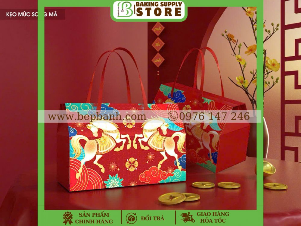 Hộp giấy Song Mã trung