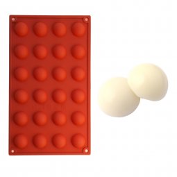 Khuôn silicon 24 lỗ bán nguyệt