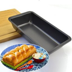 Khuôn load bánh mì chữ nhật đen 