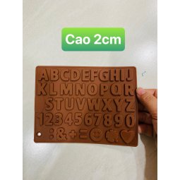 Khuôn silicon vĩ 43 ký tự chữ số