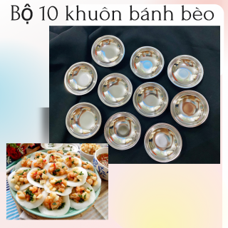 Bộ 10 khuôn làm bánh bèo