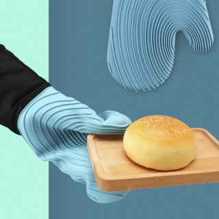 Cặp bao tay silicon viền vải