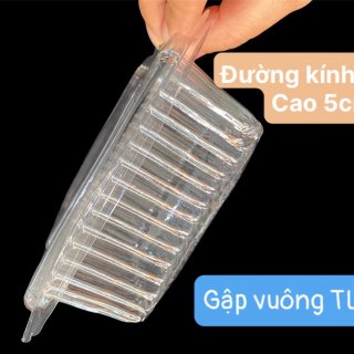 Hộp nhựa gập vuông nắp bằng HH-5