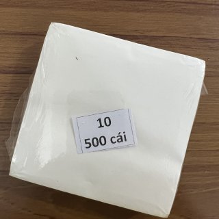 Giấy lót bánh bao vuông 10cm / xấp 500