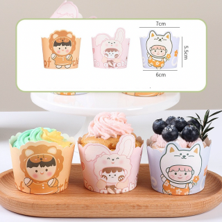 Cup giấy cứng hoạt hình cây 50c