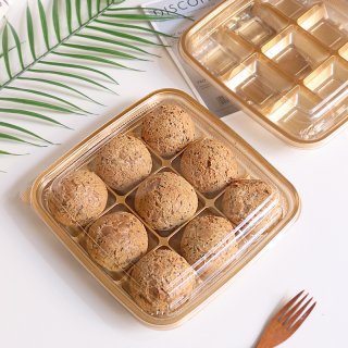 Hộp nhựa đậy 9 ngăn vàng JLH999
