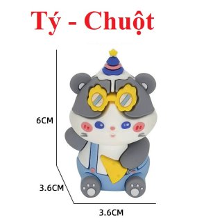 Trang trí bánh kem - chuột silicon