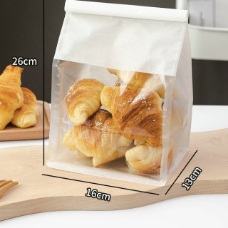 Túi zip trắng 16x26