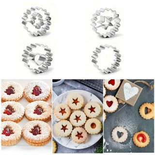 Bộ 4 khuôn inox tròn răng cưa