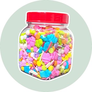 Bông đường mix bánh 100gr
