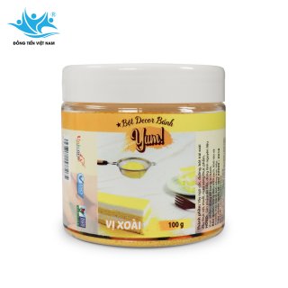 Bột rắc Decor trang trí bánh Yum Unicorn 100g vị Xoài