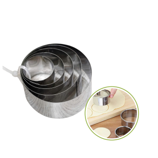 Bộ 5 Khuôn tròn nhấn 3-7cm (Bộ)