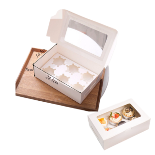 Hộp giấy đựng cupcake 6 ô