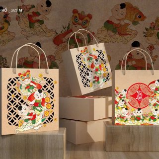 Hộp giấy Kraft Đông Hồ M