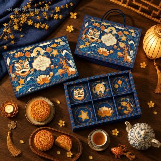 Hộp giấy trung thu 6 bánh 100gr An Viên
