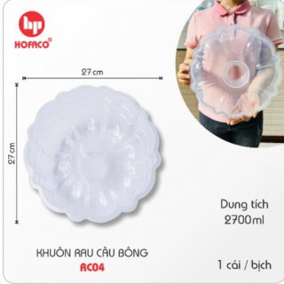 Khuôn rau câu bông 27x9 RC04