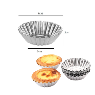 Khuôn tart nhôm hoa cúc (10c)