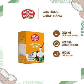 Nước cốt dừa xim Mom Cooks giấy 200ml